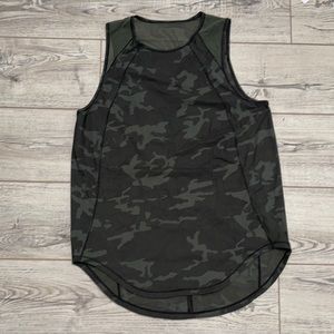 Lululemon Sculpt Tank Green Camo